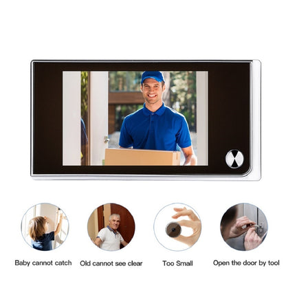 Awapow 3.5 Inch Peephole Doorbell Camera 120° Peephole Viewer Cat Eye Door Bell Smart Home Outdoor Monitor Digital Door Viewer