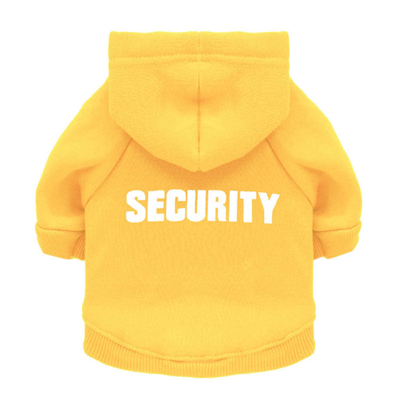 Security Dog Clothes Classic Pet Dog Hoodies Clothes For Small Dog Autumn Coat Jacket for Yorkie Chihuahua Puppy Clothing