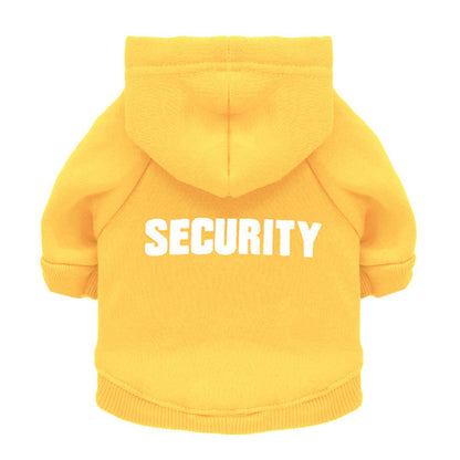 Security Dog Clothes Classic Pet Dog Hoodies Clothes For Small Dog Autumn Coat Jacket for Yorkie Chihuahua Puppy Clothing