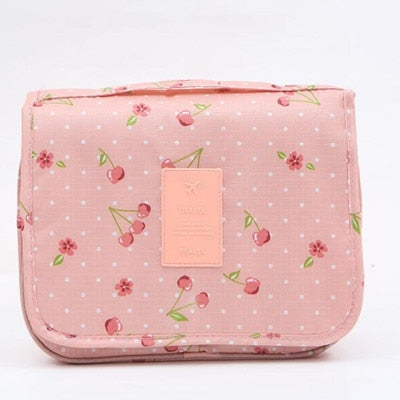 Nylon Hook Cosmetic Bag Women Makeup Bag High Capacity Toiletries Storage Pouch Travel Make Up Organizer Waterproof Beauty Bags