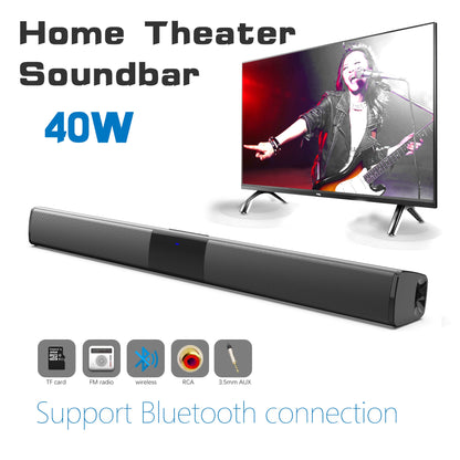 Home Theater HIFI Portable Wireless Bluetooth Speakers Column Stereo Bass Sound bar FM Radio USB Subwoofer for Computer TV Phone