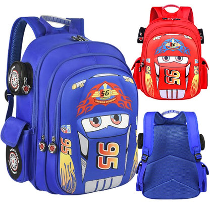 Lightning McQueen Cartoon 3D Car School Bags Boys Primary School Backpack Kids Kindergarten Schoolbags Mochila Infantil