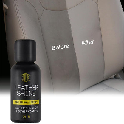 Car Leather Nano Liquid Interior Seat Care Glazing Moisturizing Protective Protection Liquid Plastic Leather Maintenance 30ML