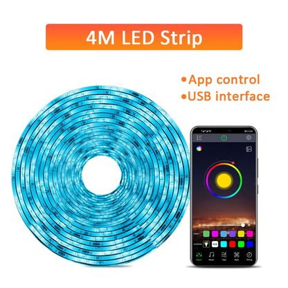 Suntech Led Strip, Backlight For TV,SMD 5050 USB Powered LED Strip Light, Bluetooth With App Control TV Led Backlight Decoration