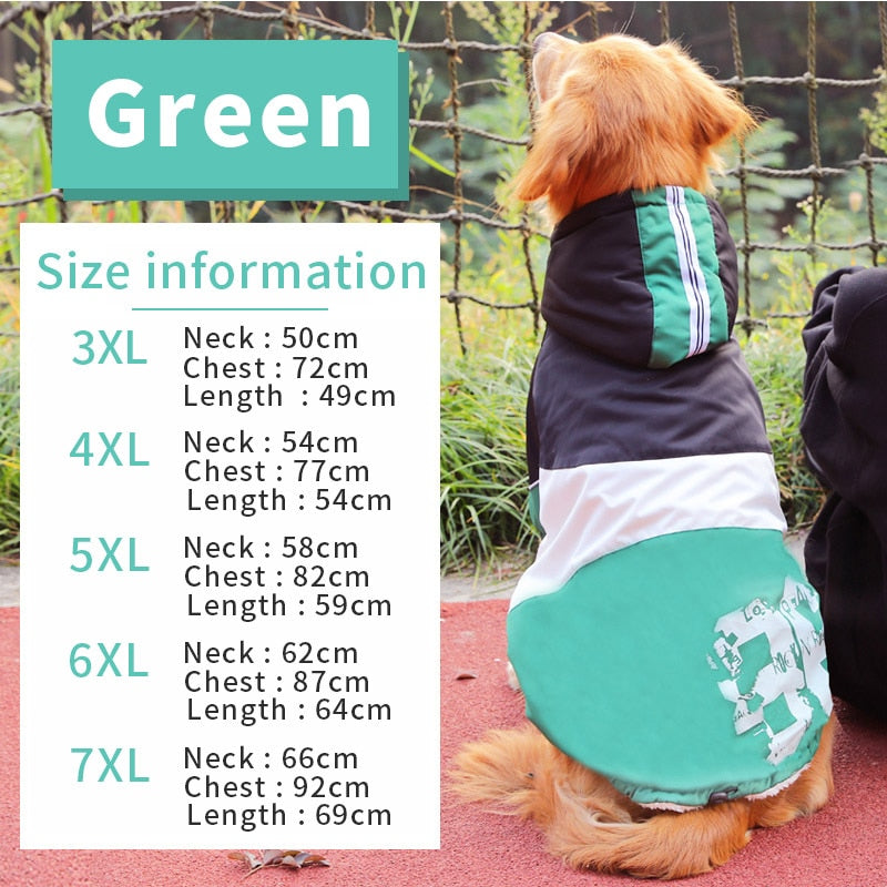 HOOPET Big Dog clothes Large Dog Coat Purple Warm Cotton-padded Two Feet Clothes Thicken Hoodie coat jacket Dog Clothes