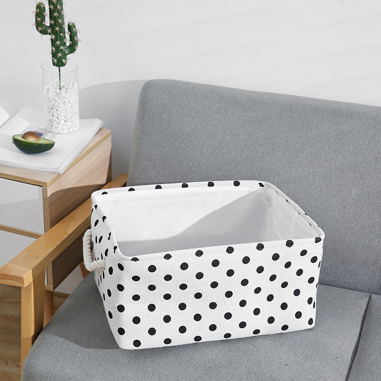 Home Supplies Free Shipping Folding Linen Organizer Box Baby Toys Socks Clothes Book Gadget House Office Laundry  Basket Storage