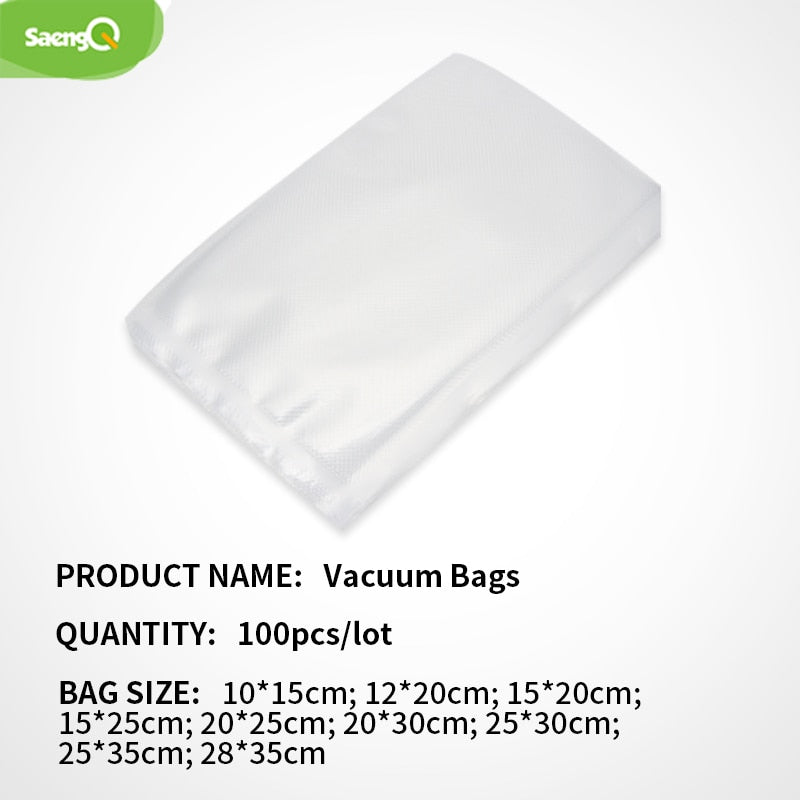 saengQ Kitchen Vacuum Bags for Food Vacuum Sealer Packing Machine Food Storage Bag BPA-Free Kitchen Accessories 100pcs/lot