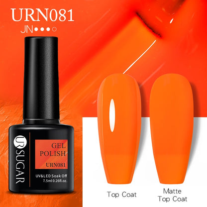 UR SUGAR 7.5ml Autumn Red Series Nail Gel Polish Gel Paint Nail Art Semi Permanent Nail Art Manicure Soak Off LED UV Nail Gel