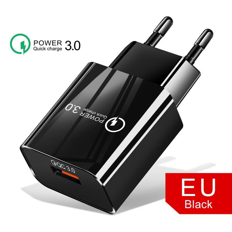 Fast Charger USB EU Wall Mobile Phone Charger For Xiaomi POCO X3 NFC M3 10T lite 10 9 Redmi 9 Note 9 8 Pro Type C Charger Cable
