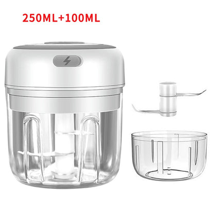 HiPiCok Electric Food Chopper Meat Grinder Garlic Crusher Mini Garlic Press Vegetable Chopper Masher Machine USB Kitchen Gadgets
