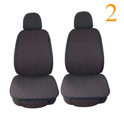 Linen Car Seat Cover Protector Summer Front or Rear Seat Back Cushion Pad Mat Backrest Universal for Auto Interior Truck Suv Van