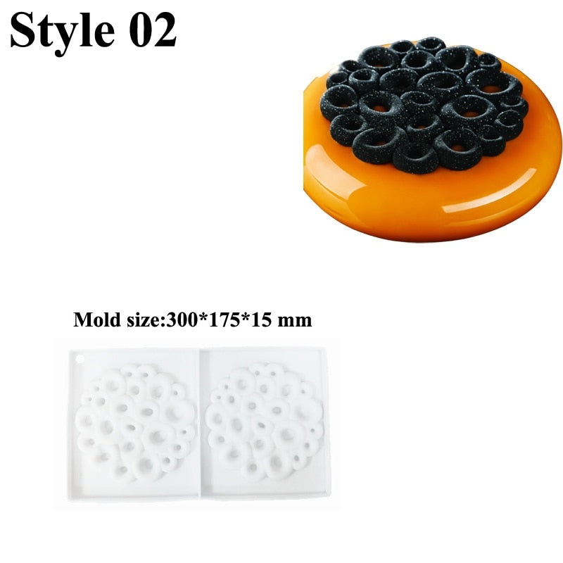 SHENHONG Non-Stick Silicone Cake Molds Mousse Bakeware Set Party Dessert Baking Moulds Pastry Decorating Tools Kitchen Utensil