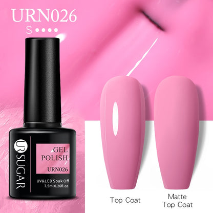 UR SUGAR 7.5ml Autumn Red Series Nail Gel Polish Gel Paint Nail Art Semi Permanent Nail Art Manicure Soak Off LED UV Nail Gel