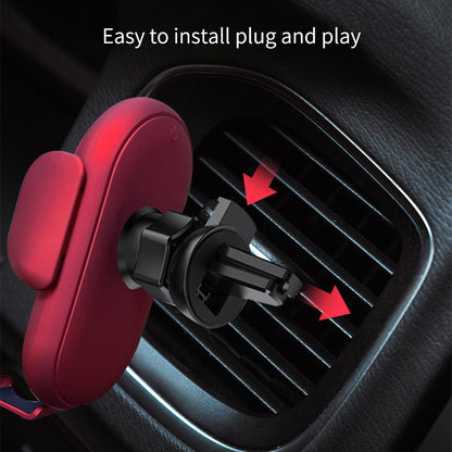 Car Wireless Charger Holder Wireless Charging Stand Charger Auto Infrared Sensor LED Mobile Phone Holder In Car Mount Air Vent