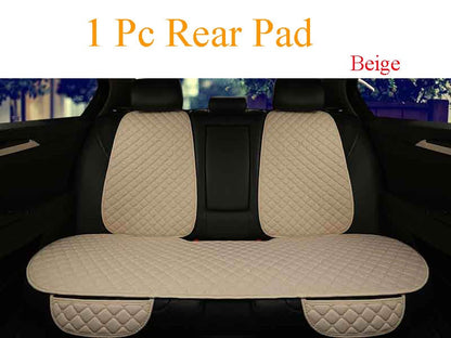 Linen Car Seat Cover Protector Summer Front or Rear Seat Back Cushion Pad Mat Backrest Universal for Auto Interior Truck Suv Van