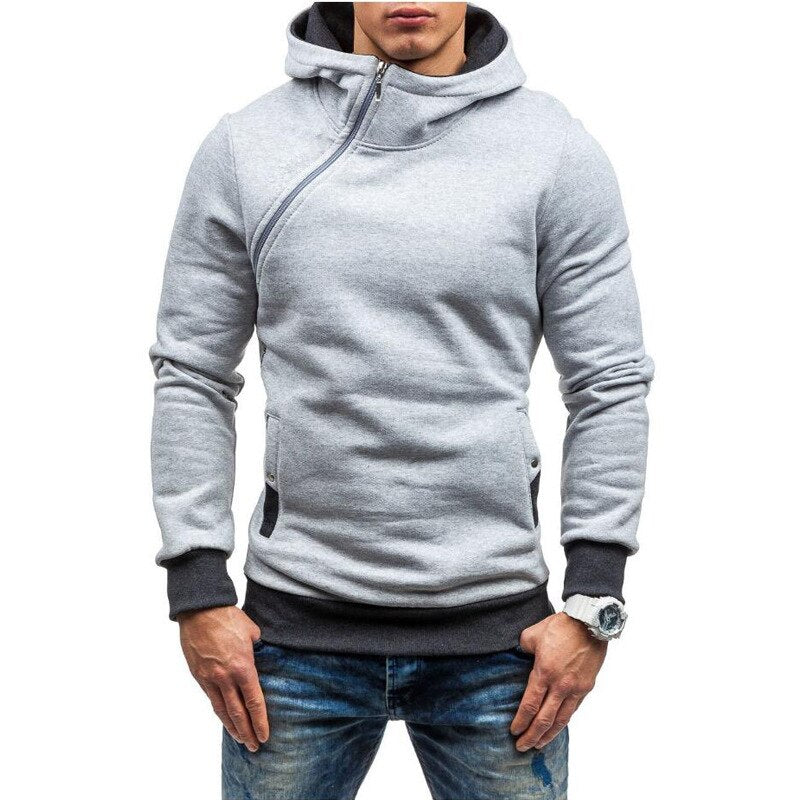 MRMT 2023 Brand Men&#39;s Hoodies Sweatshirts New Slim Pullover Men&#39;s Hoody Sweatshirt for Male Diagonal Zipper Man Hood Sweatshirt