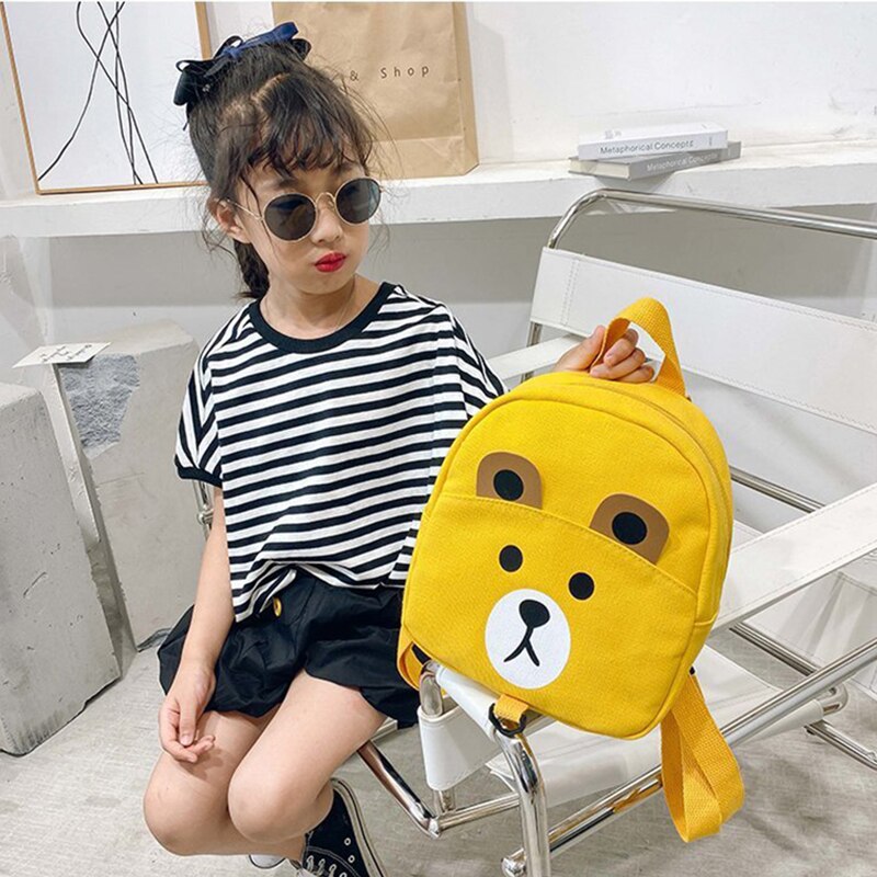 Cartoon Baby Safety Harness Adjustable Backpacks School Bag Bear Toddler Kids Backpack Children Girls Boys Anti-Lost Backpacks