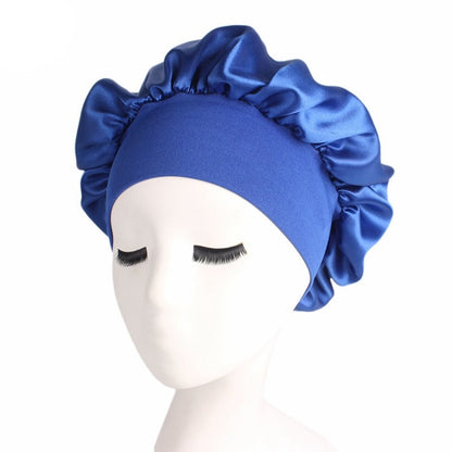 Newly Women&#39;s Satin Solid Sleeping Hat Night Sleep Cap Hair Care Bonnet Nightcap For Women Men Unisex Cap bonnet de nuit