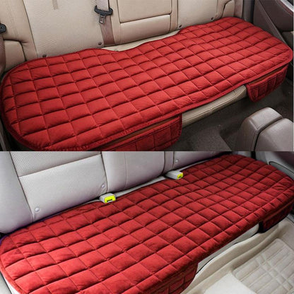 Car Seat Cover Front Rear Flocking Cloth Cushion Non Slide Winter Auto Protector Mat Pad Keep Warm Universal Fit Truck Suv Van