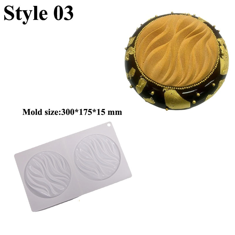 SHENHONG Non-Stick Silicone Cake Molds Mousse Bakeware Set Party Dessert Baking Moulds Pastry Decorating Tools Kitchen Utensil