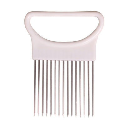Stainless Steel Onion Needle Fork Vegetable Fruit Slicer Tomato Cutter Cutting Holder Kitchen Accessorie Tool Cozinha  Acessório