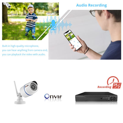 4MP 1080P IP Camera Outdoor WiFi Home Security Camera Wireless Surveillance Wi Fi Bullet Waterproof IP Video HD Camara CamHi Cam