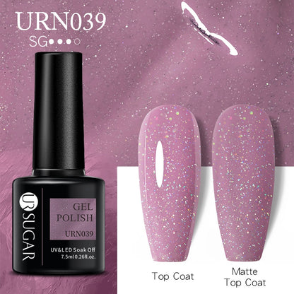 UR SUGAR 7.5ml Autumn Red Series Nail Gel Polish Gel Paint Nail Art Semi Permanent Nail Art Manicure Soak Off LED UV Nail Gel