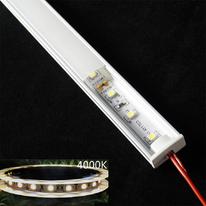 12VDC 50cm 20inch Cabinet Bar Light 2835 60/120/240 Led Flat U Low Profile Spotless Diffusion Adhesive Aluminium Hard Strip