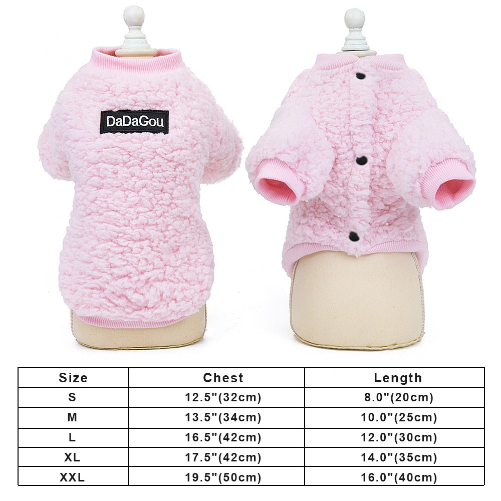 Puppy Dog Clothes Winter Warm Pet Dog Cat Clothes Hoodies For Small Dogs Cats Chihuahua Yorkshire Coat Outfit Pet Clothing