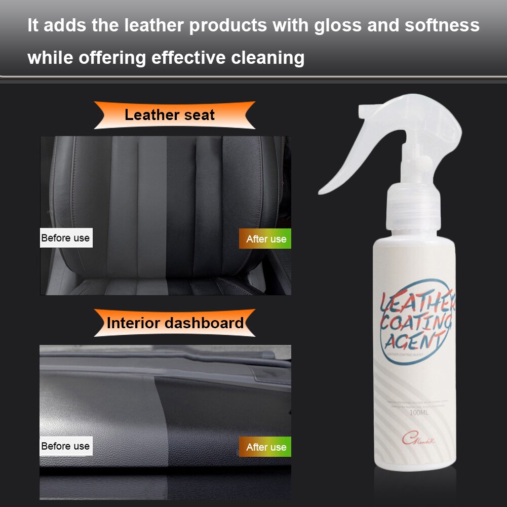 100ML Leather Care Kit Leather Cleaner Leather Conditioner Car Sofa Cleaning Supplies For Interior Accessory Steering Wheel Seat