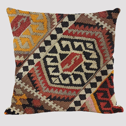 Bohemian Patterns Linen Cushions Case Multicolors Abstract Ethnic Geometry Print Decorative Pillows Case Living Room Sofa Pillow