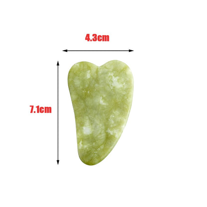 Natural Stone Jade Gouache Scraper Rose Quartz Facial Gua Sha Tools Neck Massager for Face Lifting Wrinkle Remover Beauty Health