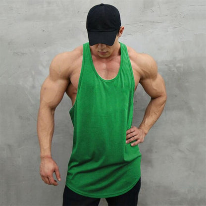 New Summer Brand Vest Mesh Gym Clothing Mens Tank Tops Sleeveless Shirt Bodybuilding Equipment Fitness Men&#39;s Stringer Tanktop