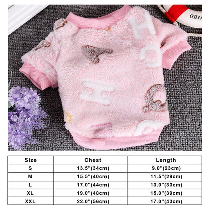 Puppy Dog Clothes Winter Warm Pet Dog Cat Clothes Hoodies For Small Dogs Cats Chihuahua Yorkshire Coat Outfit Pet Clothing