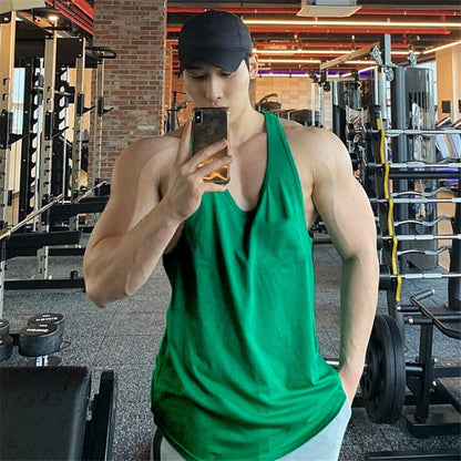 New Summer Brand Vest Mesh Gym Clothing Mens Tank Tops Sleeveless Shirt Bodybuilding Equipment Fitness Men&#39;s Stringer Tanktop