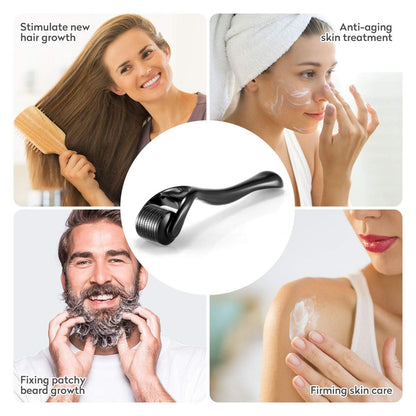 Derma Roller for Skin,Beard &amp; Hair  0.2mm\0.25mm\0.3mm needle- Micro Face Roll Tool 540 Needles for Facial,Body &amp; Hair Growth