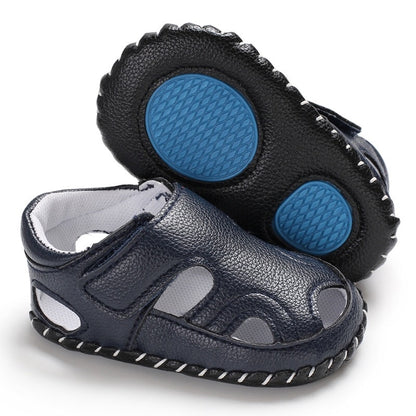 Summer Baby Boy Shoes Toddler Kids Beach Sandals Boys Soft Leather Non-Slip Closed Toe Safety Shoes Baby Shoes