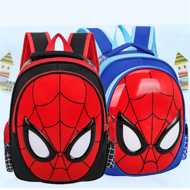 Anime MARVEL SPIDERMAN Backpacks Super heroes School Bag 3D stereo Children Boys Kindergarten Backpack Kids Cartoon Bags