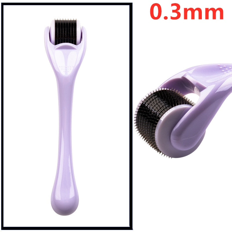 Derma Roller for Skin,Beard &amp; Hair  0.2mm\0.25mm\0.3mm needle- Micro Face Roll Tool 540 Needles for Facial,Body &amp; Hair Growth