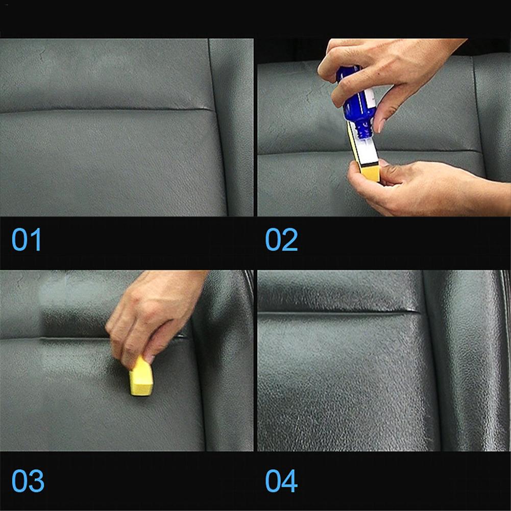 Car Leather Nano Liquid Interior Seat Care Glazing Moisturizing Protective Protection Liquid Plastic Leather Maintenance 30ML