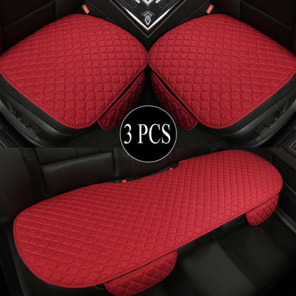 Big Size Linen Flax Car Seat Cover Protector Front Seat Backrest Cushion Pad Mat Auto Front Interior Styling Truck SUV or Van