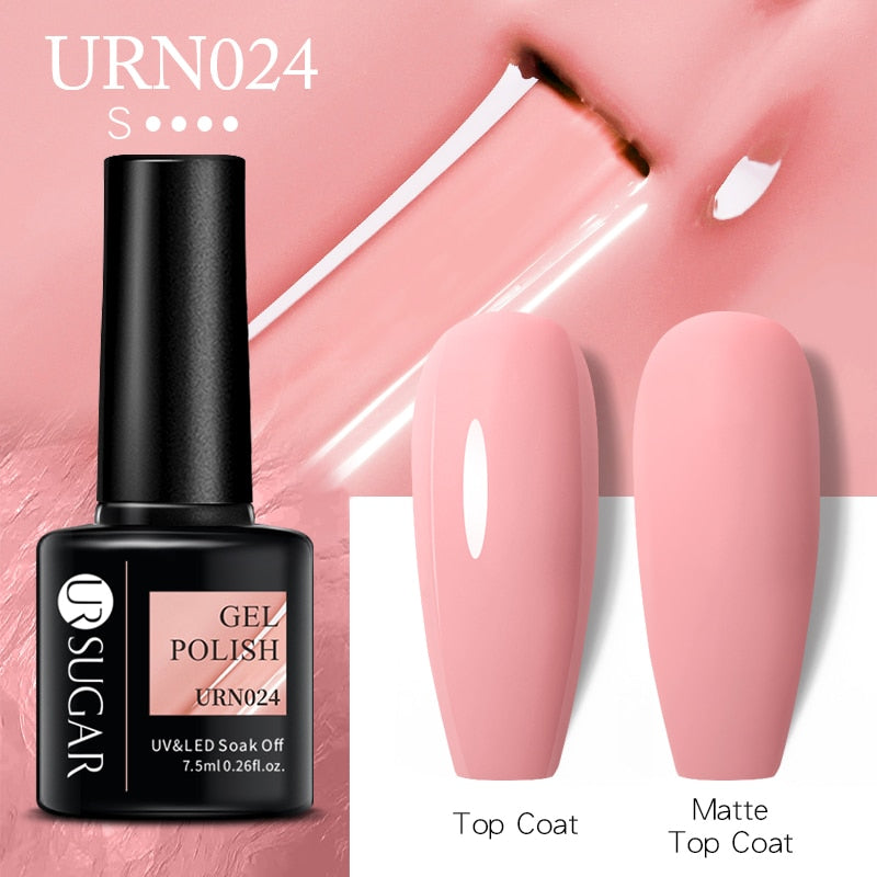 UR SUGAR 7.5ml Autumn Red Series Nail Gel Polish Gel Paint Nail Art Semi Permanent Nail Art Manicure Soak Off LED UV Nail Gel