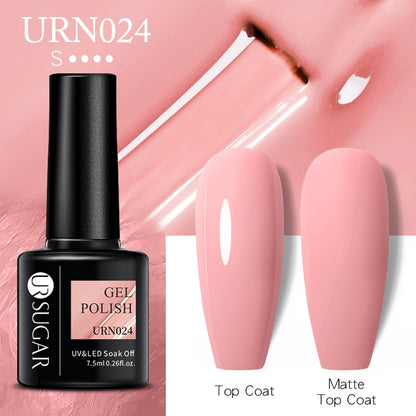 UR SUGAR 7.5ml Autumn Red Series Nail Gel Polish Gel Paint Nail Art Semi Permanent Nail Art Manicure Soak Off LED UV Nail Gel