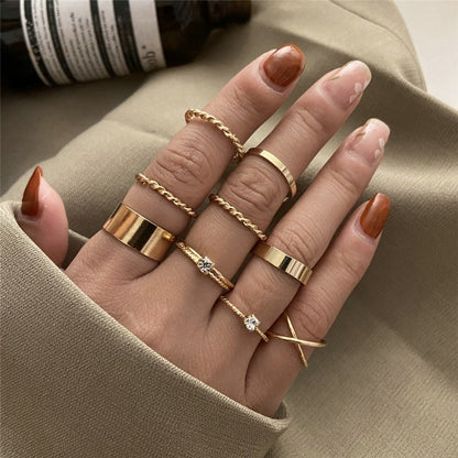 Hip Hop Cross Ring On Finger Chains Adjustable Jewelry Rings for Men Women Gothic anillos Aesthetic Rings 2023 Trend Accessories