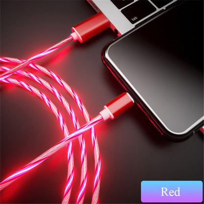 Glowing Cable Mobile Phone Charging Cables LED light Micro USB Type C Charger For Samsung Xiaomi iPhone Charge Wire Cord