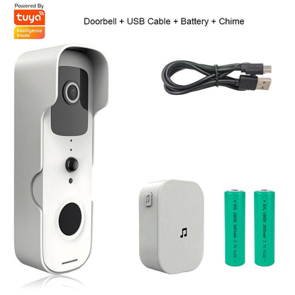 Tuya Smart Video Doorbell Waterproof Night Vision Home Security 1080P FHD Camera Digital Visual Intercom WIFI Tuya Door Bell