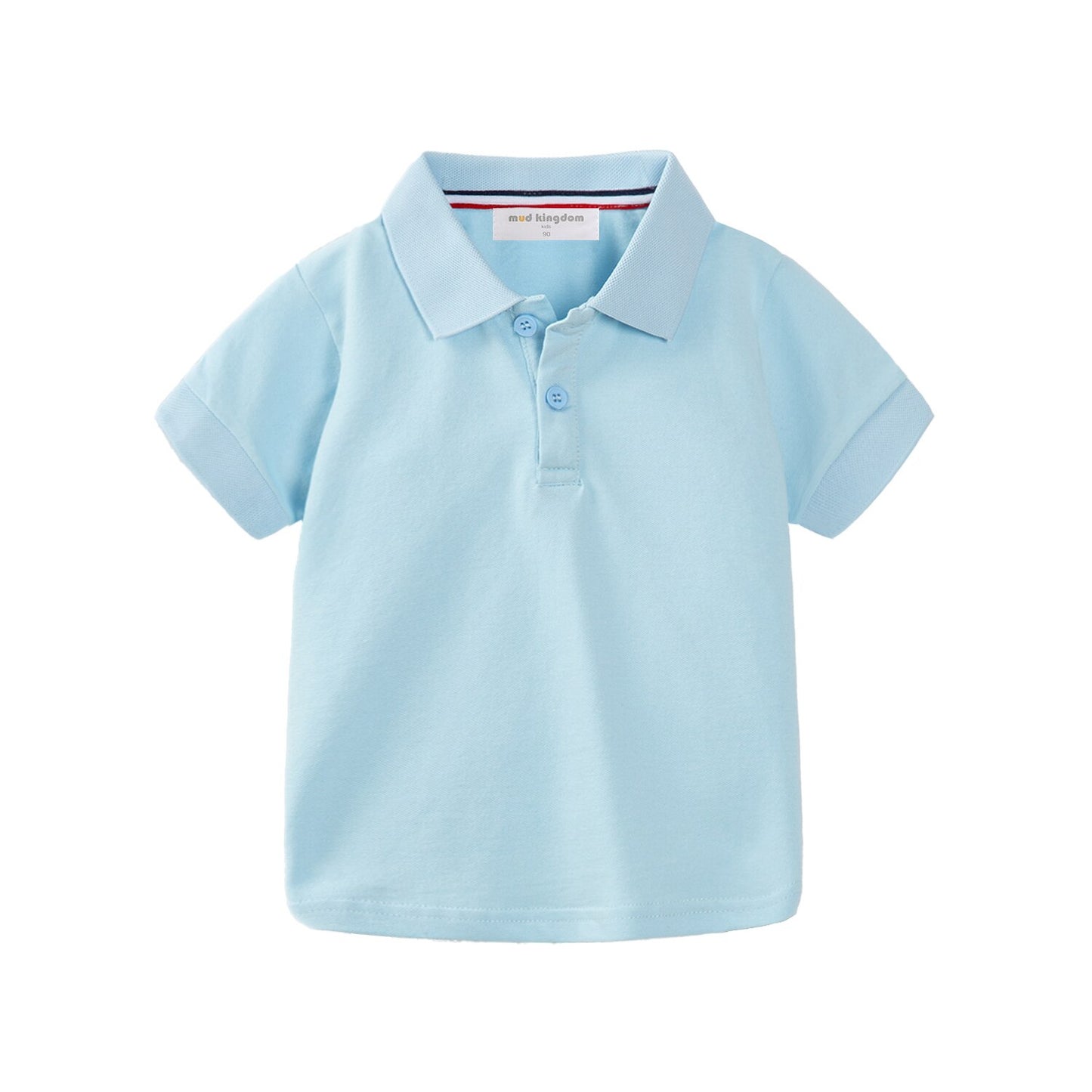Mudkingdom Fashion Boys Polo Shirts Solid Cotton Car Lapel Short Sleeve Little Boy Clothes Casual Toddler Summer Tops Kids Wear