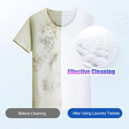 Concentrated Laundry Tablets Strong Decontamination Washing Powder Laundry Soap Cleaning Clothes Supplies Detergent Softener
