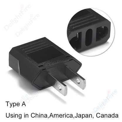 EU European Socket US AU KR Plug Adapter Japan China US To EU Travel Power Adapter Electric Converter Charger Socket AC Outlet