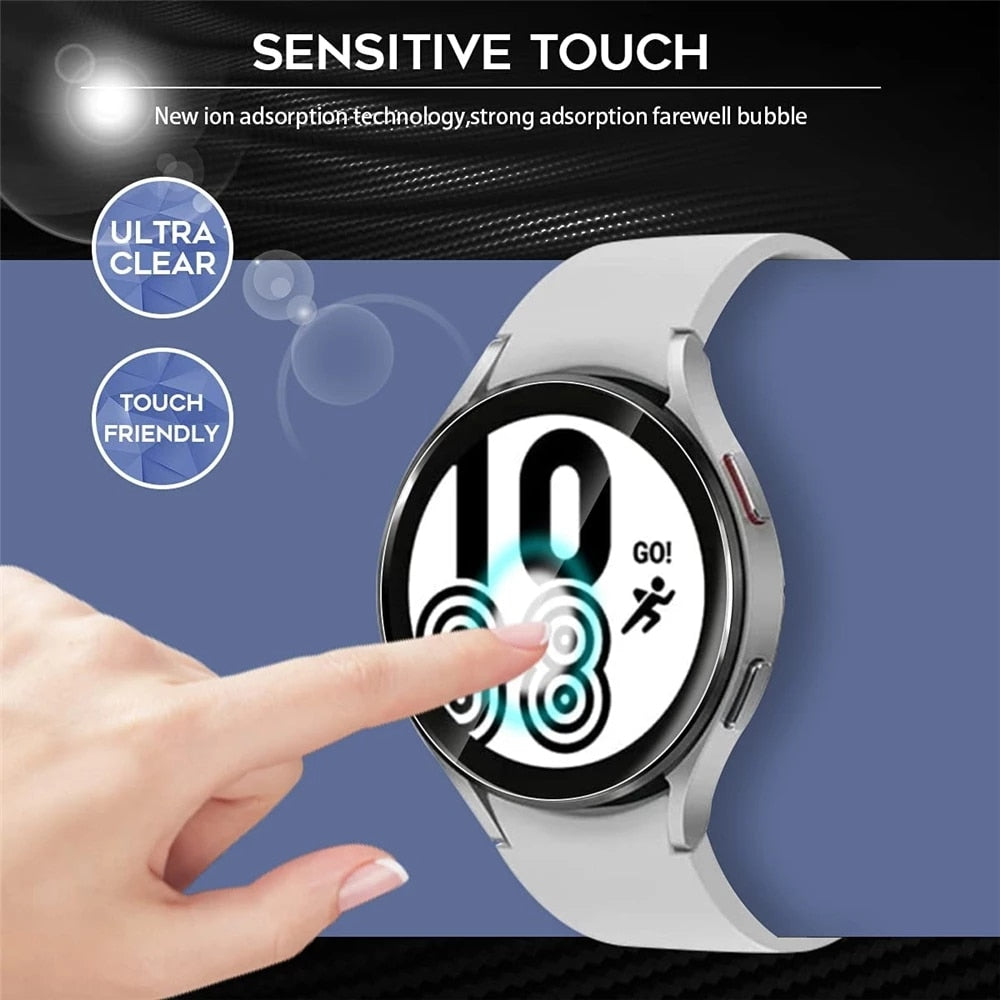 9H Tempered Glass for Samsung Galaxy Watch 4 5 40/44mm Classic 42/46mm Watch 3 41/45mm  Anti Scrach Film HD Screen Protectors